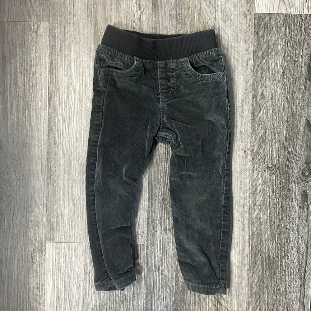 Boys corduroy grey pants
